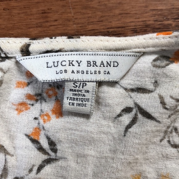 Lucky Brand Floral Wrap Top - Picture 3 of 5